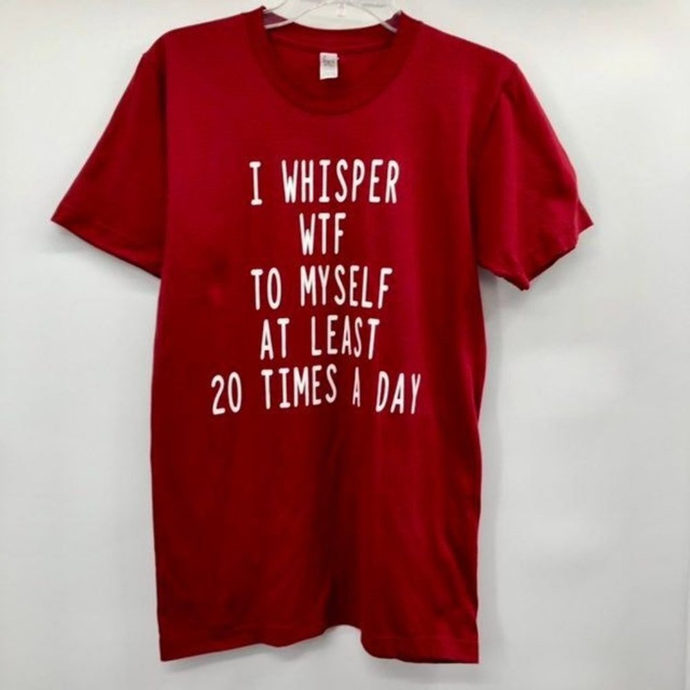 American Apparel T-Shirt Unisex S Used Burgundy